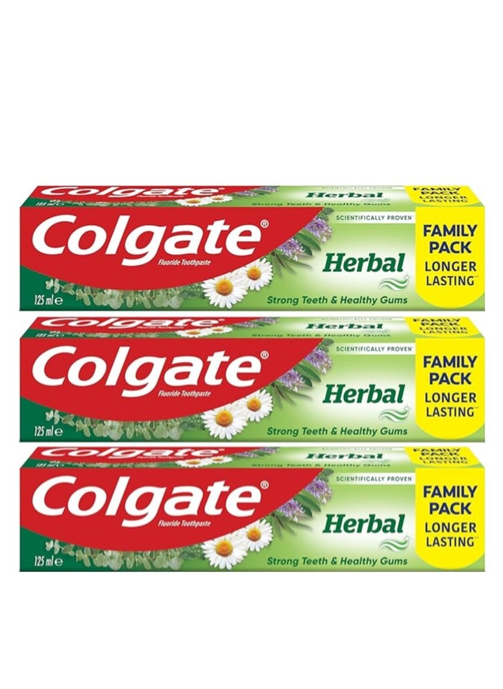 Colgate - Pack Of 3 Colgate Herbal Toothpaste 125 ml - Image 1