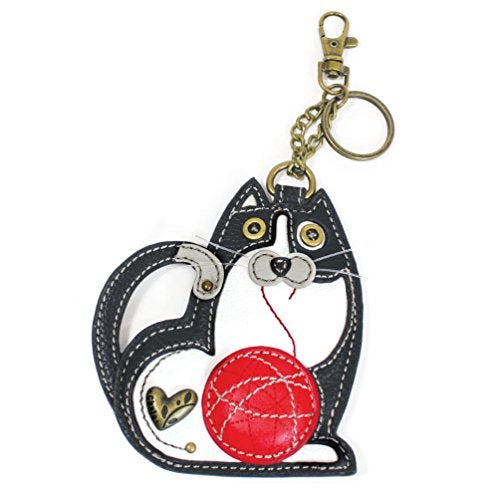 CHALA Cat Collection Women's Decorative Key Fob/Coin Purse Accessory (Fat Cat) - Image 5