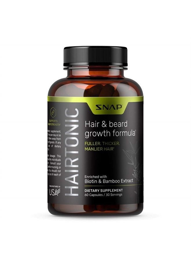 Vital Khai - Hair Growth Supplement for Men - Grow Hair, Stop Hair Loss & Regrow Hair, Beard Growth, Skin and Nail Vitamin - Mens Hair Regrowth with Biotin for Men, Kelp, Bamboo & More (60 Count) - Image 1