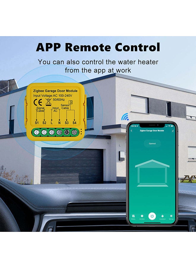 Tuya ZigBee Gate Opener Intelligent Garage Door Controller Module Mobilephone Remote Tuya APP Control Compatible with Alexa and  Home
