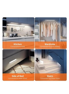 Spaceshoop Motion Sensor LED Light, White Night Light, USB Rechargeable Closet Light for Closet Stairs, Removable Portable Magnetic LED Light for Anywhere  - Image 2