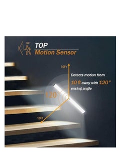 Spaceshoop Motion Sensor LED Light, White Night Light, USB Rechargeable Closet Light for Closet Stairs, Removable Portable Magnetic LED Light for Anywhere  - Image 3