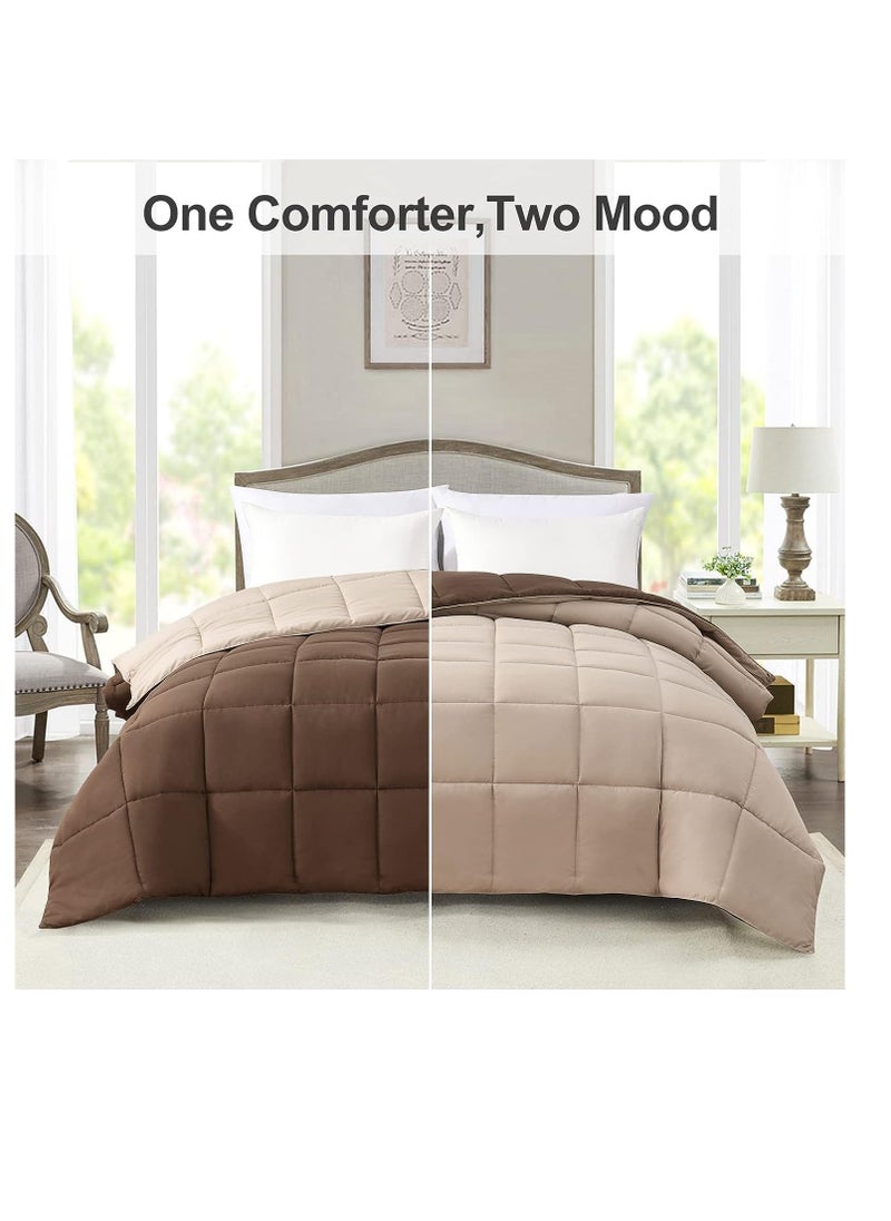 Generic Double Face All Season Microfiber Bed Comforter - Down Alternative Fiber Duvet Insert  - Image 3