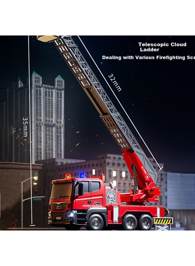 Aozhijia Children's Toy 3-6 Years Old Boys Large Remote Control Fire Truck Engineering Vehicle With Water Spray Birthday Gift - Image 3
