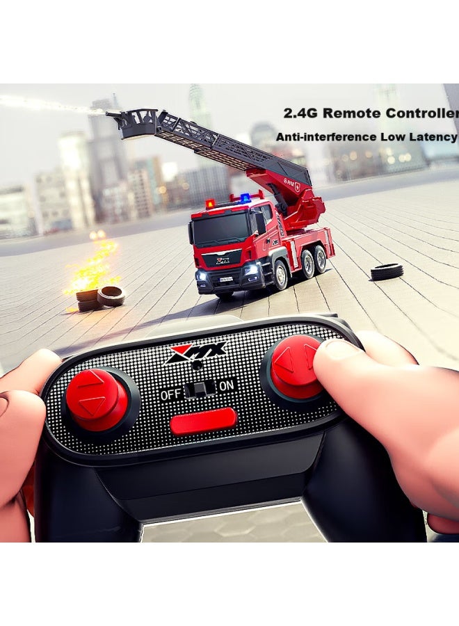 Aozhijia Children's Toy 3-6 Years Old Boys Large Remote Control Fire Truck Engineering Vehicle With Water Spray Birthday Gift - Image 2