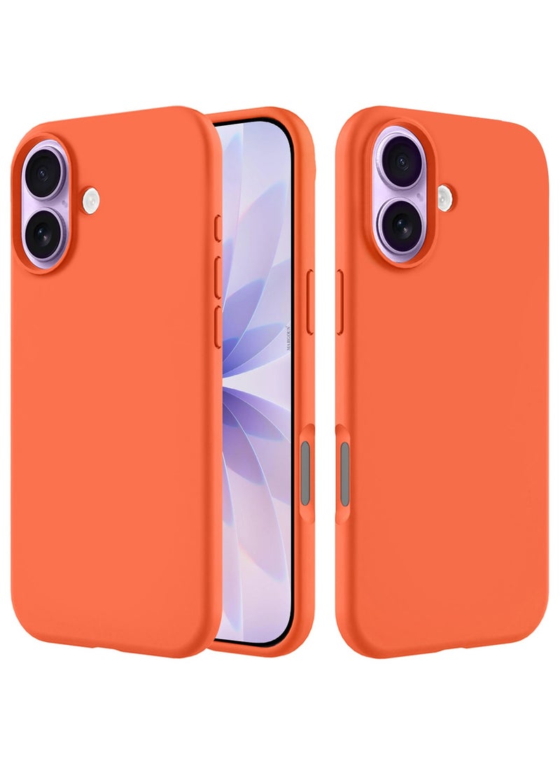 CATANES Silicone Protective Phone Case for iPhone 17 - Soft Anti-Scratch Microfiber Lining Ultra Slim Drop Protection Phone Cover - Cosmic Orange - Image 1