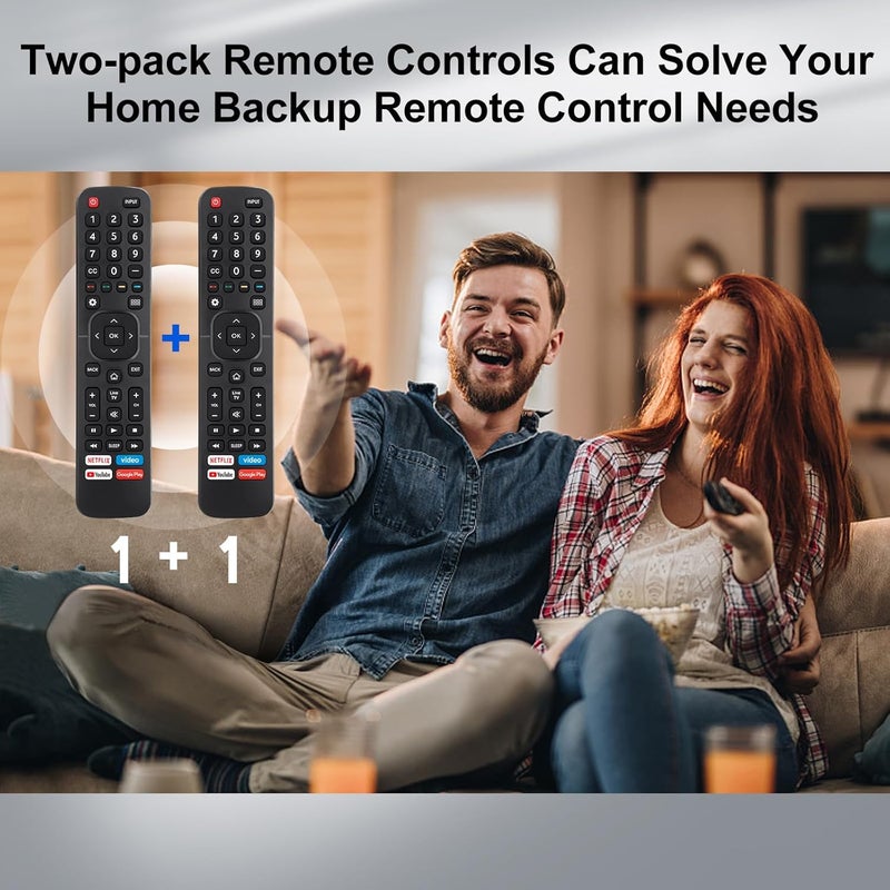 OMAIC for Hisense-TV-Remote Replacement, Universal Remote Control for All Hisense Smart TVs【Pack of 2】 - Image 2
