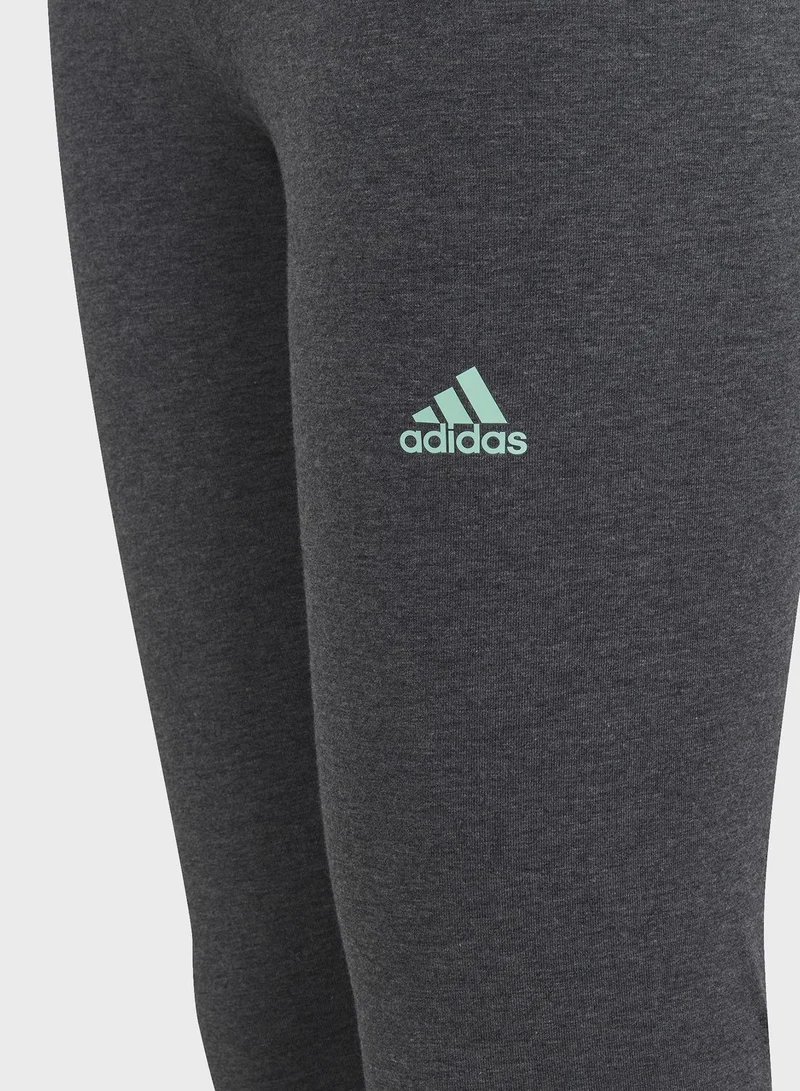Adidas Essentials Linear Logo Cotton Leggings