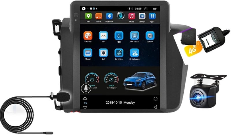 Vuzmode 2 Din Android 10 Car Multimedia Player for Civic - Image 1