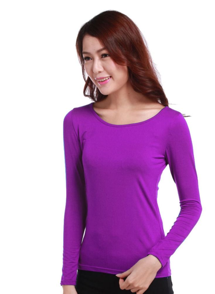 Loquat the whole body long sleeves Bottoming T-shirt Free Size