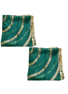VISALAKSA ATTIRE Visalaksa ATTIRE Dargah Chaddar Dargah Chadar eid Special Dargah Chunari for Ajmer Sharif Dargah Color Green  - Image 1