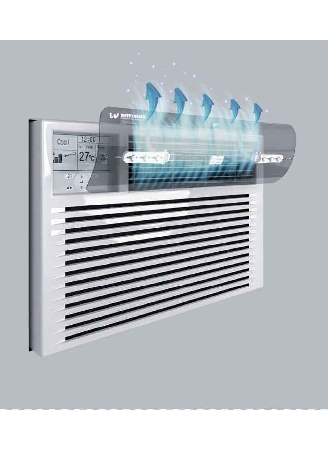 Witforms WITFORMS/WINDOW TOP - Adjustable air conditioner air deflector, suitable for window air conditioners (top air outlet). Improves cooling and heating circulation.  - Image 1