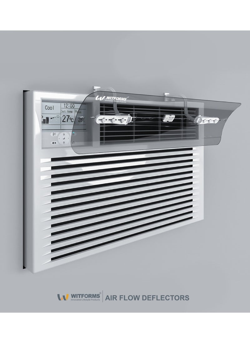 Witforms WITFORMS/WINDOW TOP - Adjustable air conditioner air deflector, suitable for window air conditioners (top air outlet). Improves cooling and heating circulation.  - Image 4