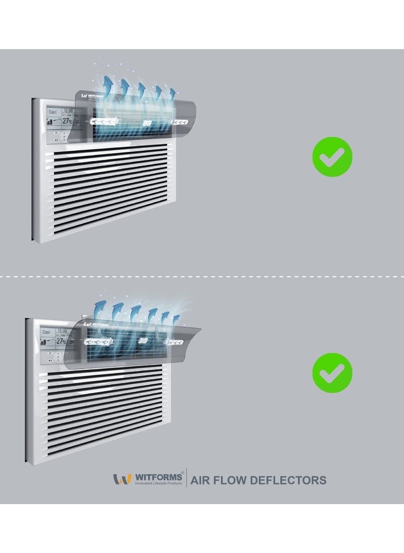 Witforms WITFORMS/WINDOW TOP - Adjustable air conditioner air deflector, suitable for window air conditioners (top air outlet). Improves cooling and heating circulation.  - Image 2