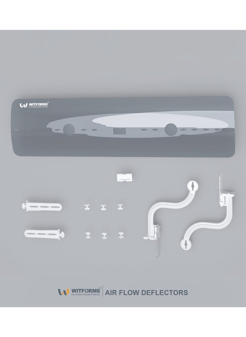 Witforms WITFORMS/WINDOW TOP - Adjustable air conditioner air deflector, suitable for window air conditioners (top air outlet). Improves cooling and heating circulation.  - Image 5