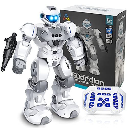 VAV Toys for 610 Year Old Boys Girls Rechargeable Remote Control Robot Toy Intelligent Programmable RC Robot with 24GHz Gesture Sensing Christmas Birthday Gifts for Kids Age 6 7 8 9 10 - Image 1