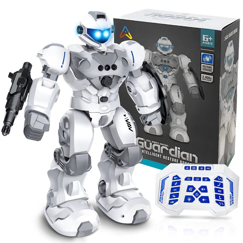 VAV Toys for 610 Year Old Boys Girls Rechargeable Remote Control Robot Toy Intelligent Programmable RC Robot with 24GHz Gesture Sensing Christmas Birthday Gifts for Kids Age 6 7 8 9 10 - Image 2