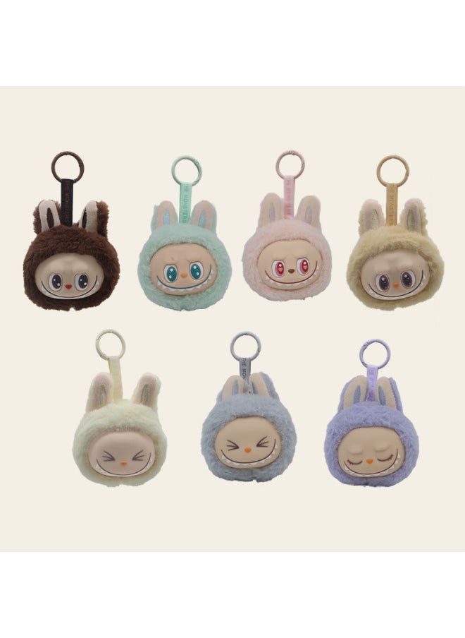 Generic - Generation Vinyl Plush Head Type Small Pendant Second Generation Cloth Key Chain Ugly Cute Doll Doll Batch-Specifications:Pink (please Take Multiples Of 12)-Color:Height 10.5*8cm (54g) - Image 1