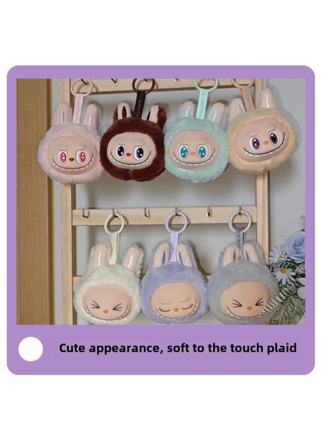 Generic - Generation Vinyl Plush Head Type Small Pendant Second Generation Cloth Key Chain Ugly Cute Doll Doll Batch-Specifications:Pink (please Take Multiples Of 12)-Color:Height 10.5*8cm (54g) - Image 1