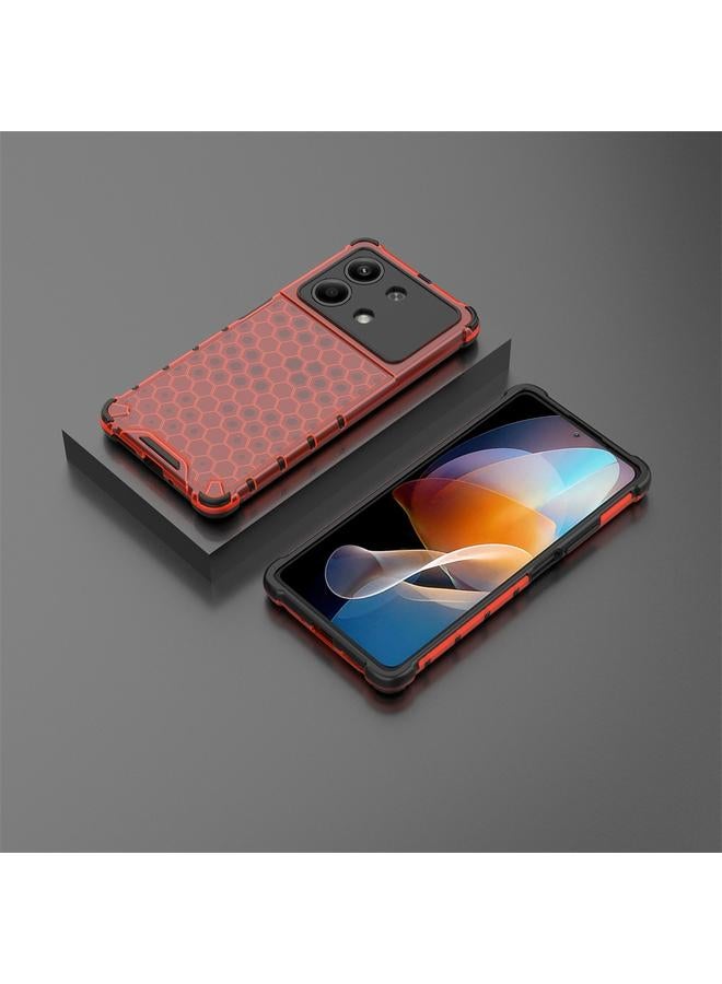 اس-توب جراب هاتف Redmi Note 13R Pro مقاوم للصدمات على شكل خلية النحل - Image 3