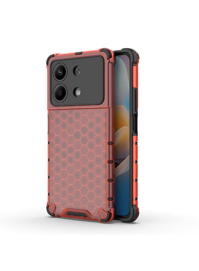اس-توب جراب هاتف Redmi Note 13R Pro مقاوم للصدمات على شكل خلية النحل - Image 1