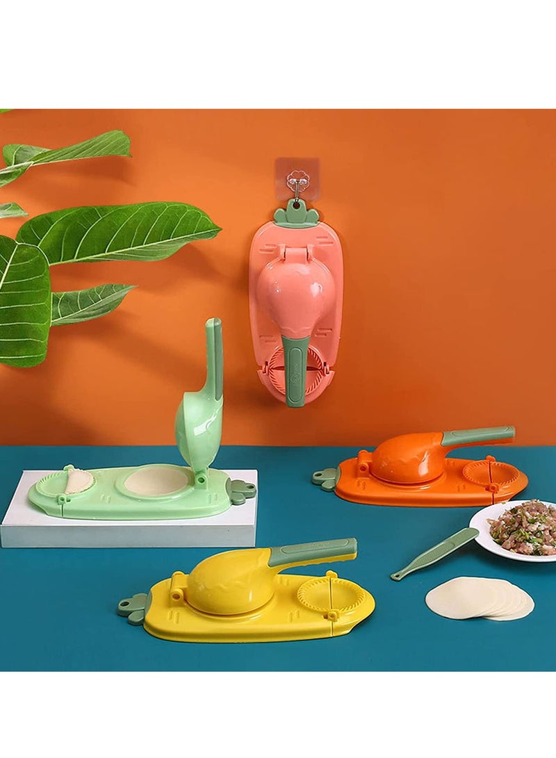 DubaiGallery صانع الزلابية 2 في 1، قالب زلابية يدوي DIY للمطبخ، أداة صنع الزلابية، صانع قشرة الزلابية، قوالب الزلابية، ضاغط قشرة الزلابية، أداة ضغط العجين، لون عشوائي