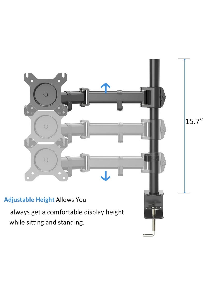 Flexible LCD Monitor Stand: Height Adjustable and Supports 17.6 lbs for Optimal Viewing - Image 4