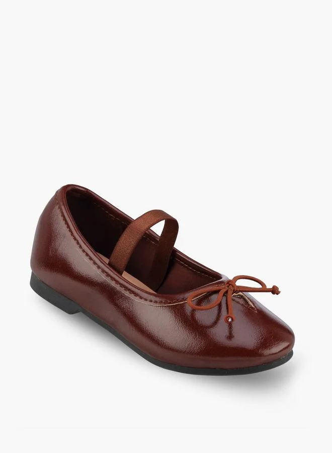 Juniors Girls Bow Accent Ballerina Shoes