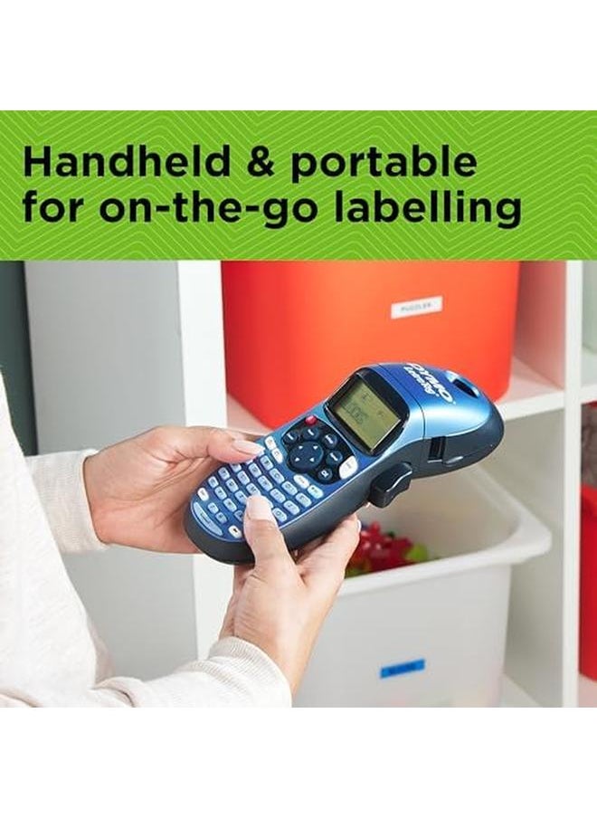 Dymo - Letratag Lt 100H Handheld Label Maker Abc Keyboard Label Printer With Easy To Use 13 Character Lcd Screen For Home Or Office Blue - Image 1