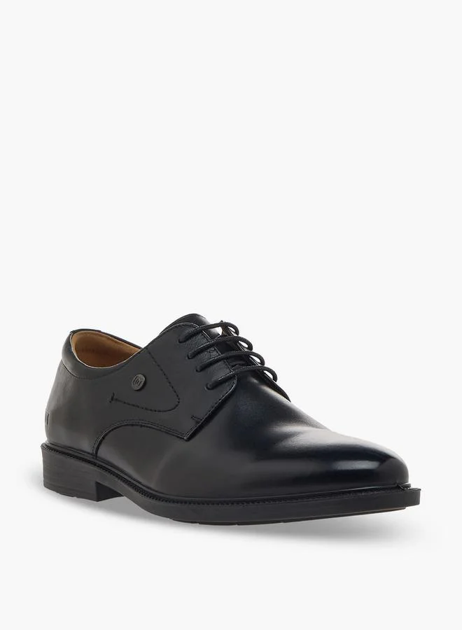 دوتشيني Men Lace-Up Leather Derby Shoes