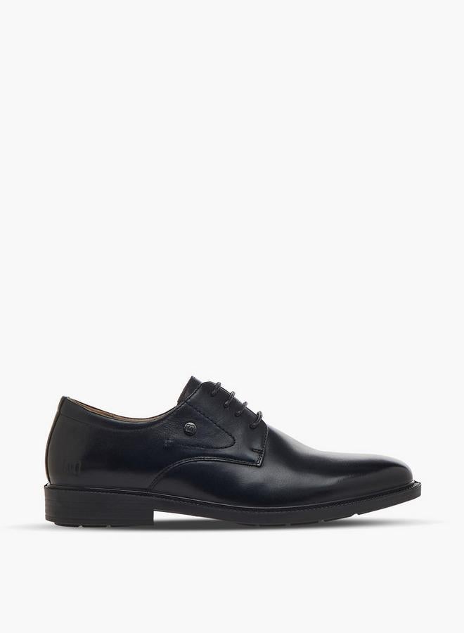 DUCHINI Men Lace-Up Leather Derby Shoes - Image 1