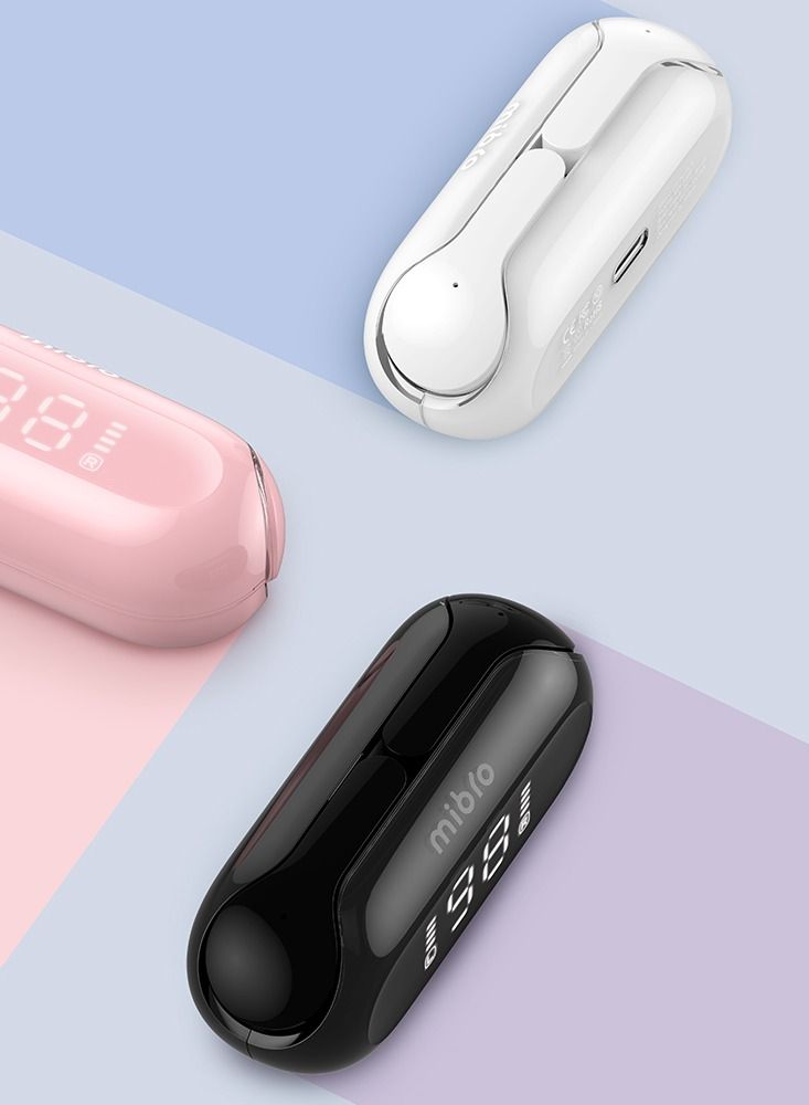 Mibro True Wireless Headset Mini & crystalline Design Bluetooth Headset White - Image 3