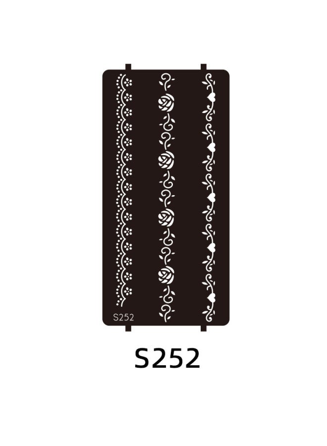 Mehendi Stickers Henna Mehendi stencil Tattoo Sticker for Hands Temporary Waterproof Mehndi Tattoo Body Art for Women & Girls - Image 1