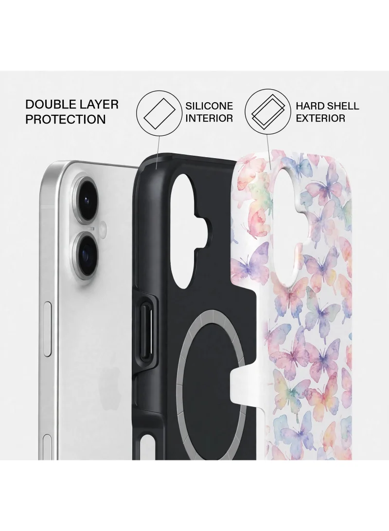 Mobcos iPhone 17 Candy Blossom Premium Case Compatible with Hybrid Dual-Layer Hard Shell + Silicone Protection - Scratch-Resistant Shockproof Mobile Cover