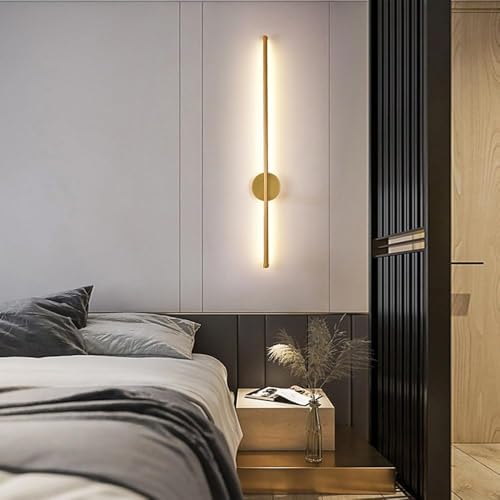 Lamp Master Modern LED Wall Light | 3-in-1 Color Changing Long Wall Sconce | Golden Finish Aluminum Led Wall Highlighter Lamp for Bedroom, Living Room, Corridor & Luxurious Home wall Decor | Pack of 1 - Image 4