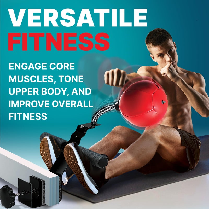 GLACIAL Doorway Sit-Up Exercise Bar with Punching Bag - Complete Upper Body and Abs MMA Workout in One - Image 3