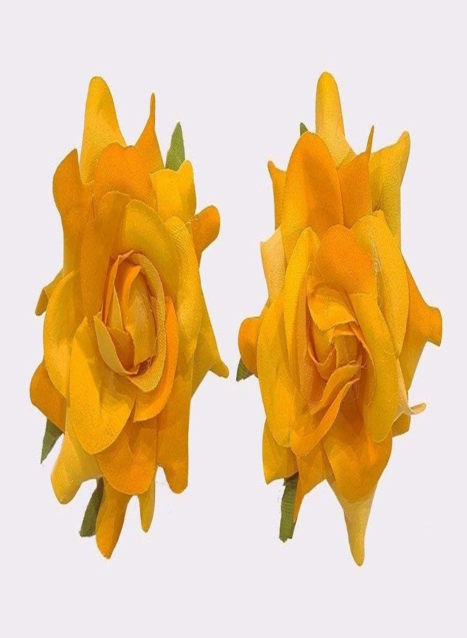 AASA Flower Hair Clips Hair Accessories for Women and Girls Hair Clips Set of 2Pcs - Image 1