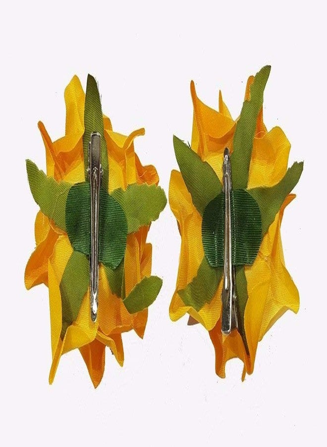 AASA Flower Hair Clips Hair Accessories for Women and Girls Hair Clips Set of 2Pcs - Image 4