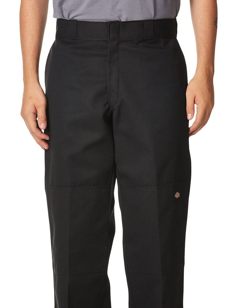 Dickies سروال عمل ديكي للرجال بقصة فضفاضة مع كوع مزدوج - بنطلون قماش متين للاستخدام في البناء والمخازن، أسود، 56W x 32L - Image 3