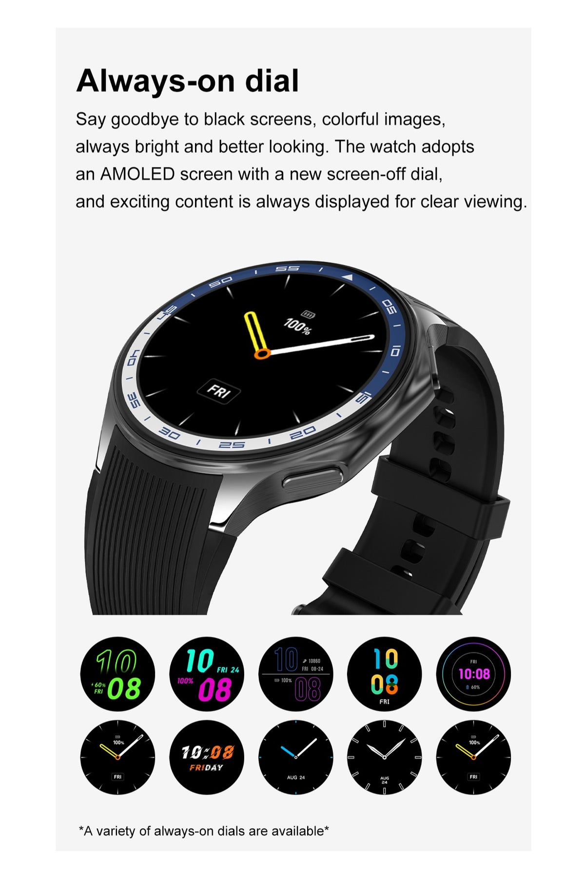 Rollstimi Dt Watch X Smart Watch - Black