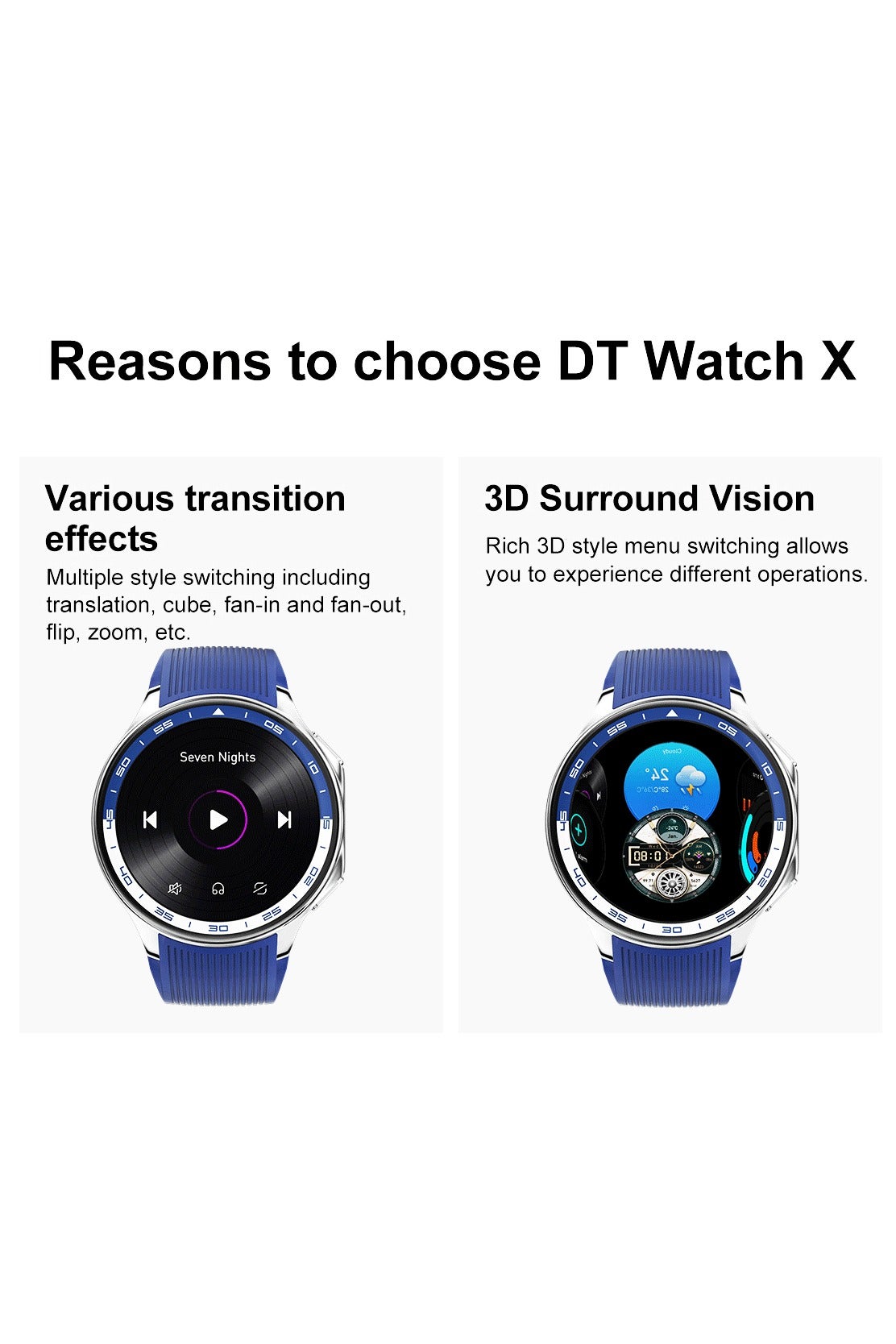 Rollstimi Dt Watch X Smart Watch - Black