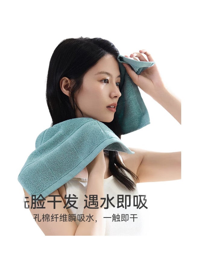 Grace Towels, 100% Pure Cotton, 4-Pack, Soft, Lint-Free, Face Towels, Absorbent, Thick, Family Pack - Image 1