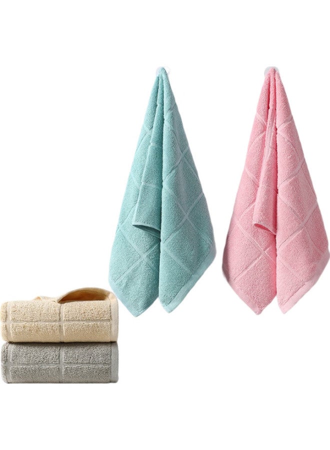 Grace Towels, 100% Pure Cotton, 4-Pack, Soft, Lint-Free, Face Towels, Absorbent, Thick, Family Pack - Image 3