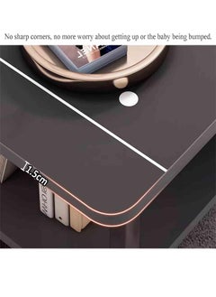 NKX Elegant Modern Black Coffee Table with Storage Shelf Furniture  - Image 5