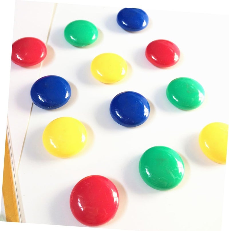 12 Pieces Colorful Fridge Magnets, Round Magnets Diameter 2cm for Whiteboard, Refrigerator, Office, School, Note Board 4 Colors - Image 2