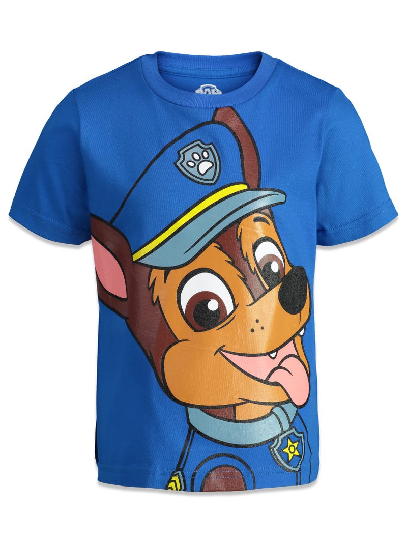 Nickelodeon Paw Patrol Marshall Rubble Rocky Chase Little Boys 4 Pack Graphic T-Shirts Chase, Marshall, Rubble & Rocky 6 - Image 4