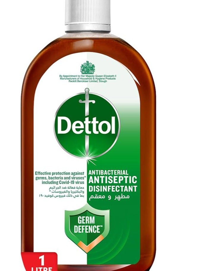 Dettol Antiseptic Disinfectant Liquid Brown 1Liters - Image 1