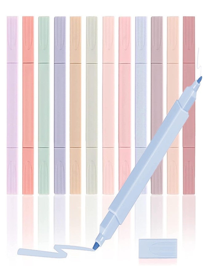 Dancepanda Bible Highlighters Assorted Colors,Highlighters for Bibles that Do Not Bleed(Dual-Tip,12PCS) - Image 1