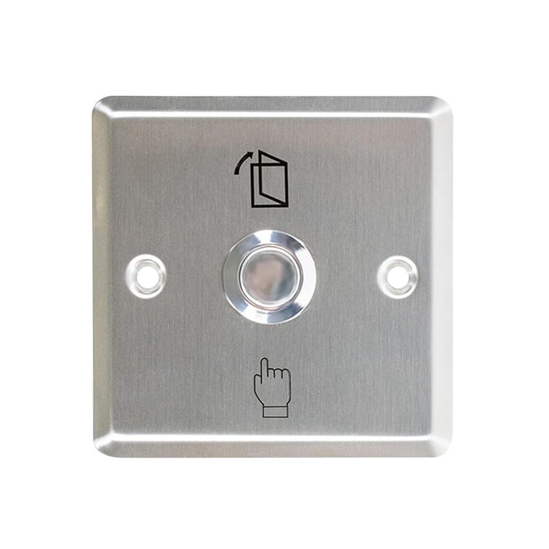 Team Office Stainless Steel Door Exit Push Button for Access Control | Durable Exit Switch with NO/NC/COM Output | Access Control System Push to Exit Button for Office & Commercial Use - Image 2