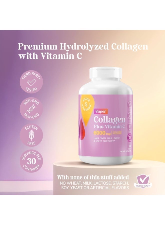 21st Century Super Collagen Protein Plus Vitamin C 180 Tablets - Image 5